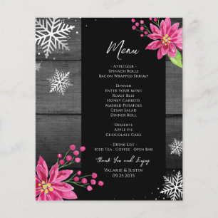 Menu de Janto de Natal da Família de Orçamentos