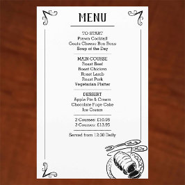 Menu de Janto Especial com Imagem