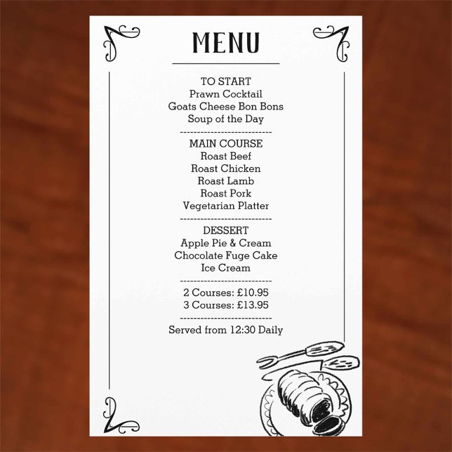 Menu de Janto Especial com Imagem (Criador carregado)