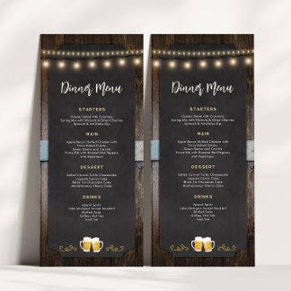 Menu de Janto Rustic Cheers 4x9