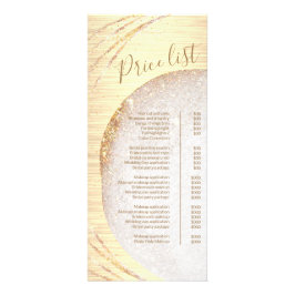 Menu de Lista de Preços do Salão de Lista de Leitu