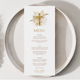 Menu de Natal com Palma Seca de Boho