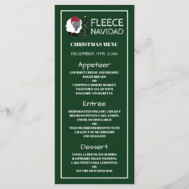 Menu de Natal Fleece Navidad, Estilo Espanhol
