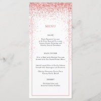 Menu de Ocasião Especial de Literatura Rosa Elegan