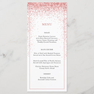 Menu de Ocasião Especial de Literatura Rosa Elegan