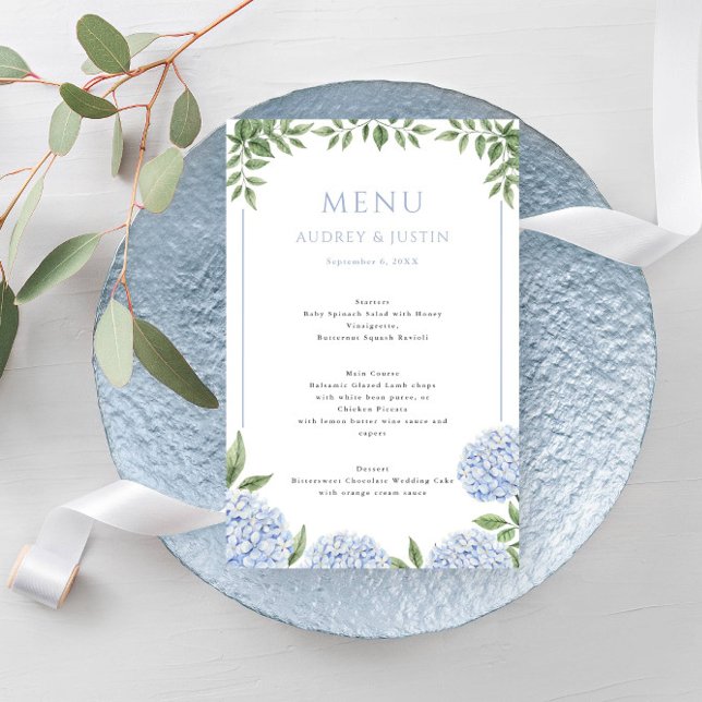 Menu de Papel de Casamento de Fronteira com Moldad (Criador carregado)