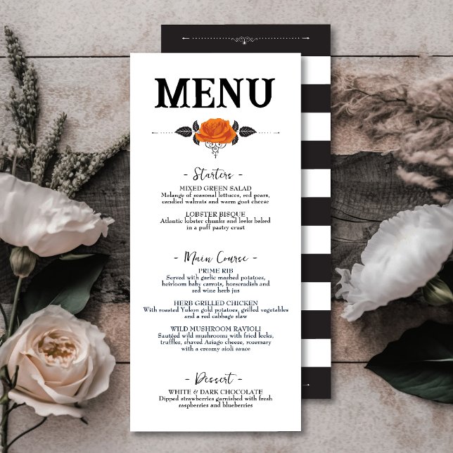 Menu de Placa Plana de Rosa de Halloween Eve Hallo (Criador carregado)