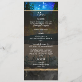 Menu de plano de floresta