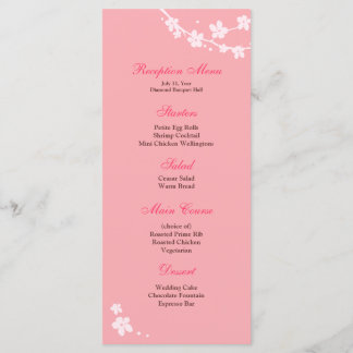 Menu de Recepção da Ramificação Sakura