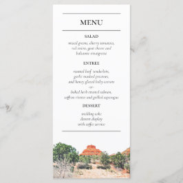 Menu de Recepção das Montanhas Pintadas com Arizon