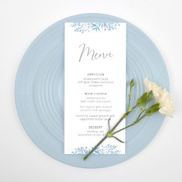 Menu de Recepção de casamento do Eucalipto Azul