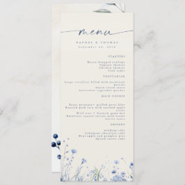 Menu de Recepção de Casamento Elegante