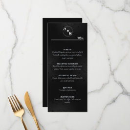 Menu de Recepção de casamento Gótica Ocidental