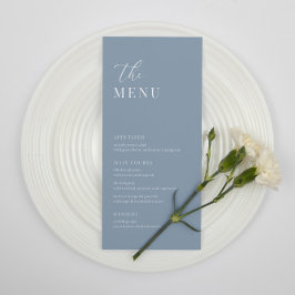 Menu de Recepção de Casamentos Elegantes Modernos 