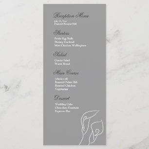Menu de Recepção de Lírios Calla Brancos e Silvoso