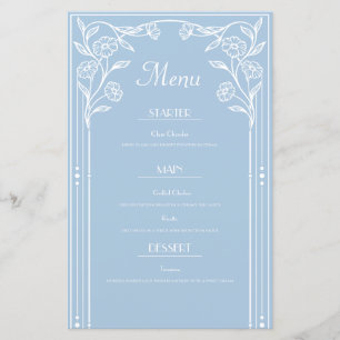 Menu de sofisticação do Light Blue Romance e do Vi