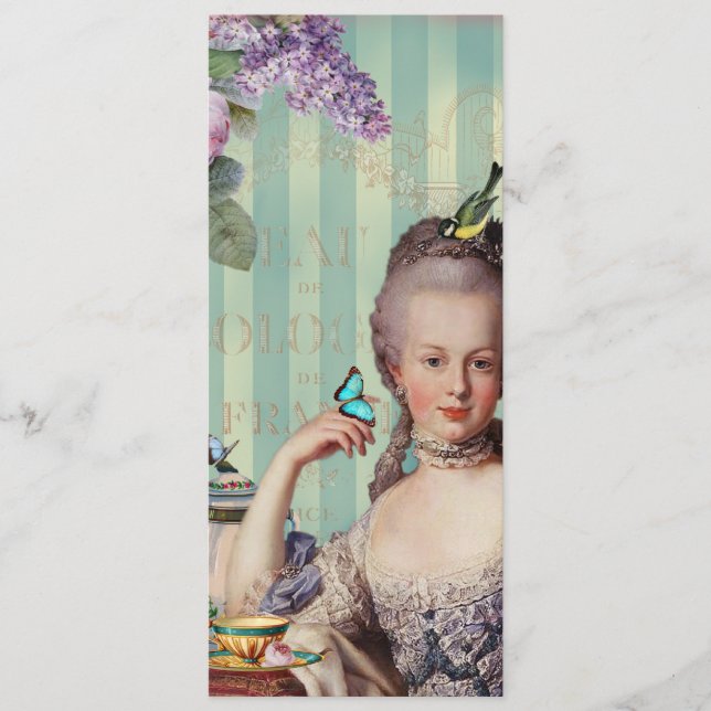 Menu de Trianon do au de Thé pequeno (Frente)