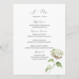 Menu Decoração de Mesa de Casamento com Hortênsias | Me