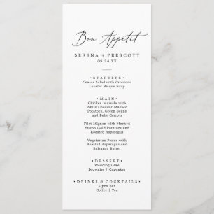 Menu Delicar Homens do Janto de apetite da Caligrafia N