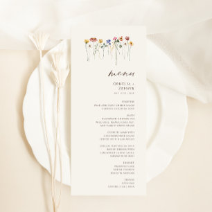 Menu Delicate Wildflower   Janto Casamento de Jardins B