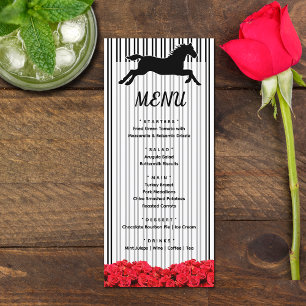 Menu Derby Racecavalo e Chá de panela Rosa