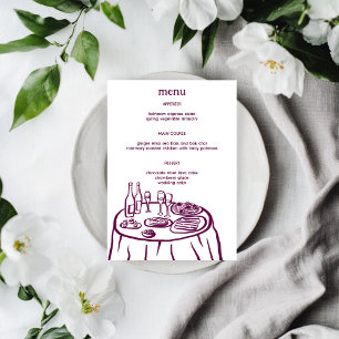 Menu Desenho moderno de porta de Mesa de buffet Whimsic