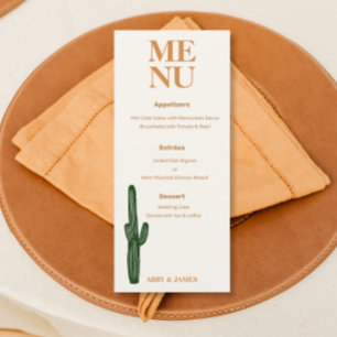 Menu Desert Wedding