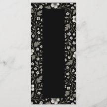 Design de Boundary Floral Hawthorn Preto