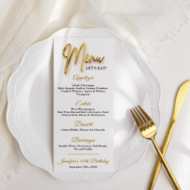 Menu - Design Minimalista Tex Dourado 3d