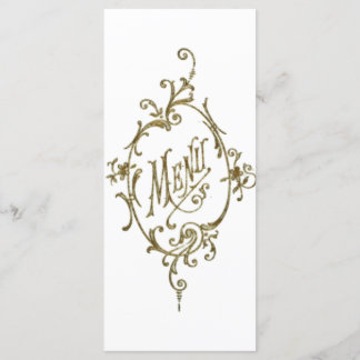 Menu Design vitoriano