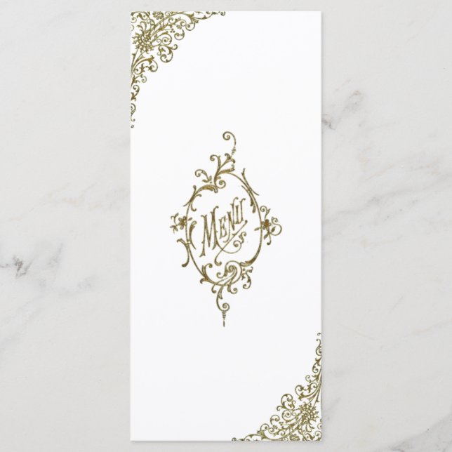 Menu Design vitoriano (Frente)