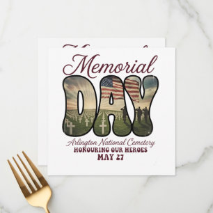 Menu Dia da Memória Cemitério Nacional de Arlington