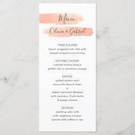 Menu Diluir listras de pêssego. Casamento simples e mod