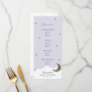 Menu do Chá de fraldas Lilar da Pequena Estrela Br