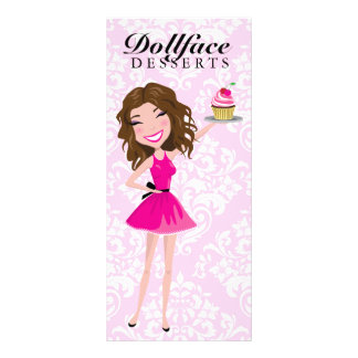 Menu do damasco do rosa da brownie de 311