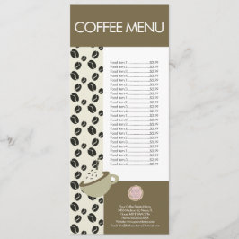 Menu do logotipo latino Barista do Compro Café