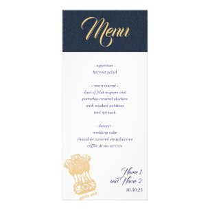 Menu do Passaporte Marinho Blue India