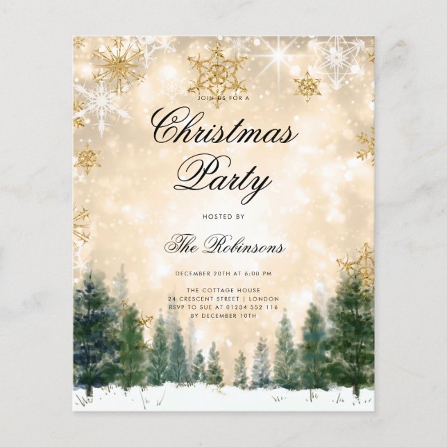 Menu do Programa Convite para o Natal da Wonderlan (Frente)