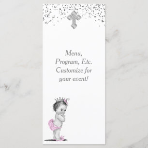 Menu do Programa de Batismo e Crisma de Meninas