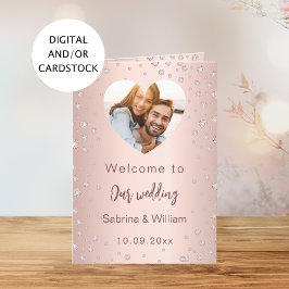 Menu do programa de boas-vindas com diamantes em r