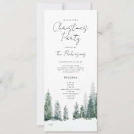 Menu do programa de convite da Festa de Natal Simp