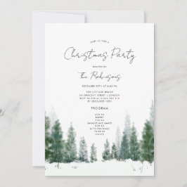Menu do programa de convite da Festa de Natal Simp