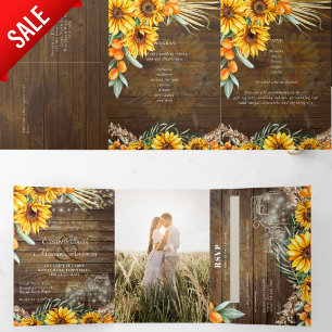 Menu do Programa de RSVP de Convite de casamento F