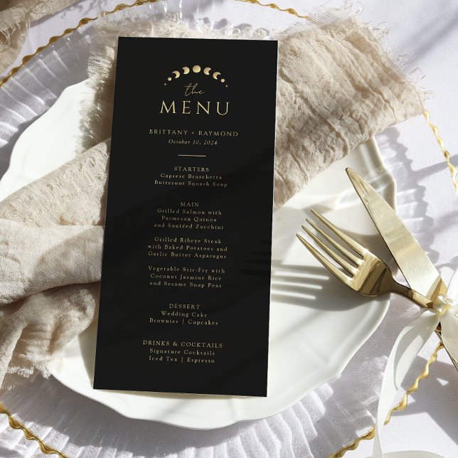 Menu Dourado Casamento da Lua (Criador carregado)