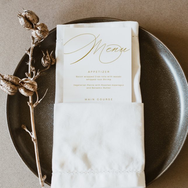 Menu Dourado Elegante (Criador carregado)