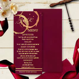 Menu Dourado Vinho Marsala
