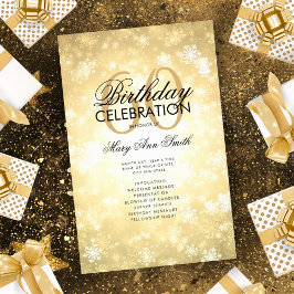 Menu Dourado Wonderland do Programa de Aniversário