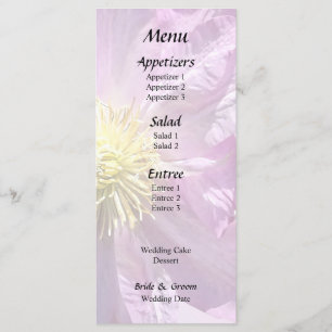 Menu Duas Clematites Rosa