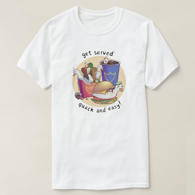 Menu Duck - camisa (Frente do Design)