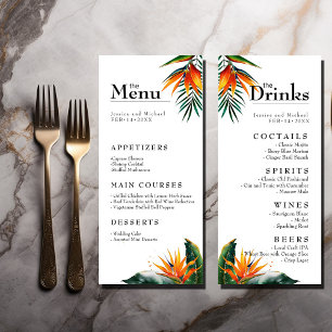 Menu e Bebidas Aves da Felicidade do Paraíso